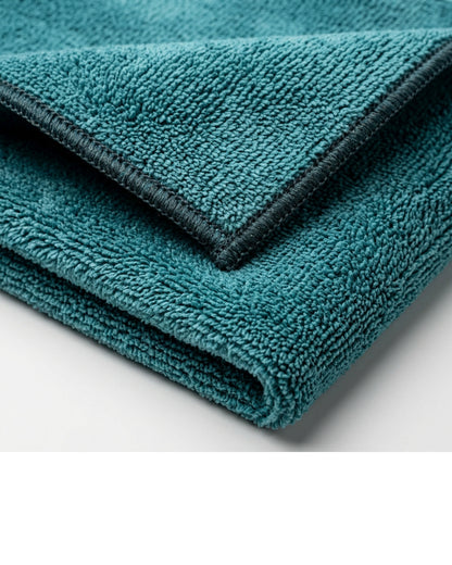Velvr Dual Pile Microfiber Car Cloths Teal 16 x 16 in 8 Pack