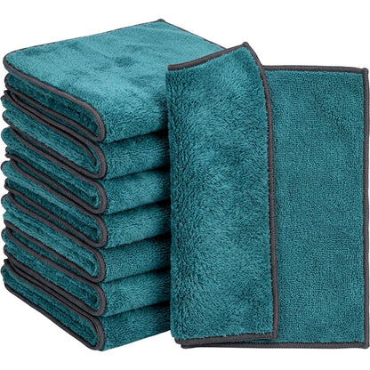 Velvr Dual Pile Microfiber Car Cloths Teal 16 x 16 in 8 Pack
