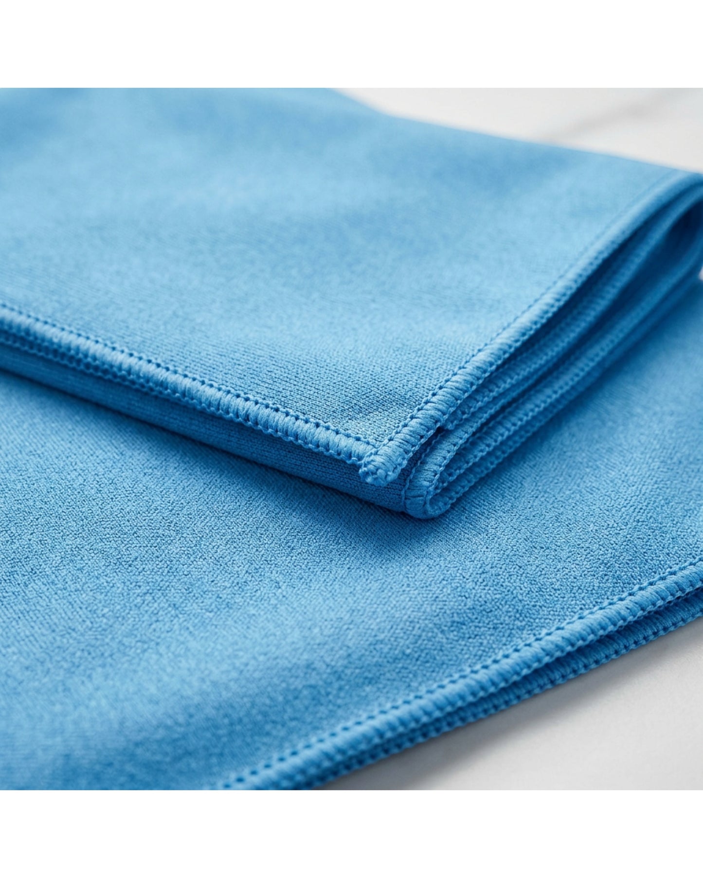 Velvr Glass Cleaning Microfiber Cloths Sky Blue 14 x 14 in 6 Pack