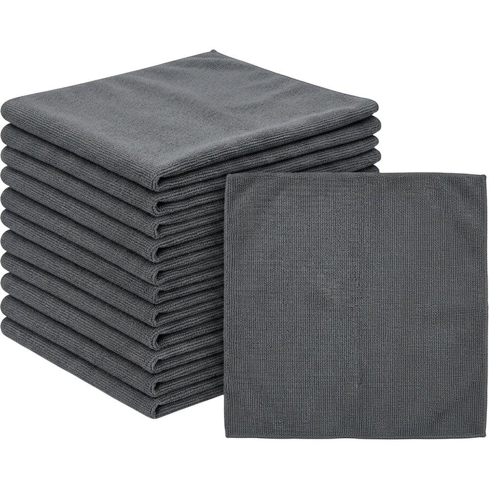 Velvr Wheel and Interior Detail Cloths Charcoal 12 x 12 in 12 Pack